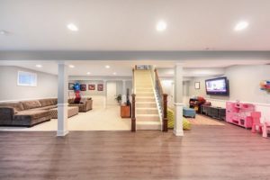 Modern interior basement design